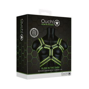 Ouch Body Harness Gitd L/xl - 7423522653623 Ouch Body Harness Gitd L/xl - 7423522653623