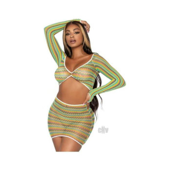 Zig Zag Net Gauntlet Set 2pc Os Grn Zig Zag Net Gauntlet Set 2pc Os Grn