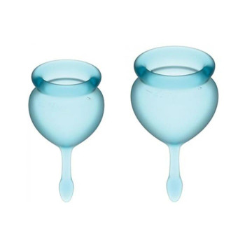 Satisfyer Feel Good Menstrual Cup - Light Blue Satisfyer Feel Good Menstrual Cup - Light Blue