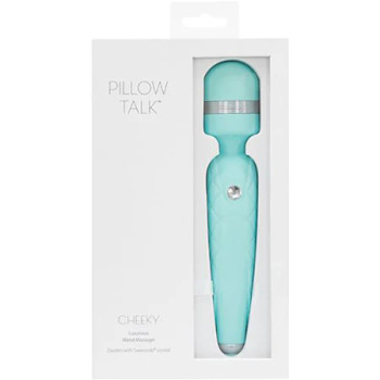Pillow Talk Cheeky Massager Wand Teal