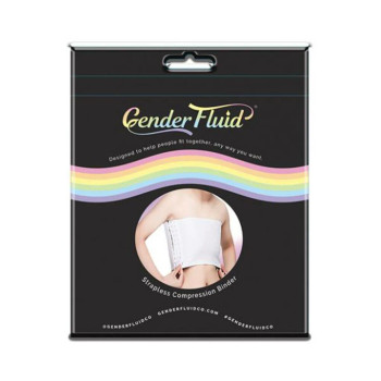 Gender Fluid Strapless Chest Compression Binder - Xl White Gender Fluid Strapless Chest Compression Binder - Xl White