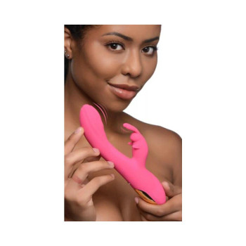 Power Bunny Huggers Rabbit Vibe Silicone Rechargeable Red Power Bunny Huggers Rabbit Vibe Silicone Rechargeable Red