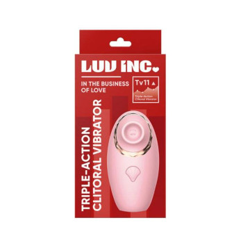 Luv Inc Tv11 Triple-action Clitoral Vibrator Pink Luv Inc Tv11 Triple-action Clitoral Vibrator Pink