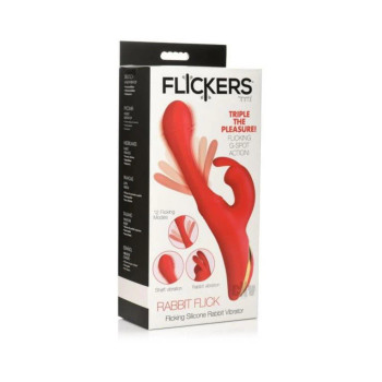 Flicking Silicone Rabbit Vibrator Flicking Silicone Rabbit Vibrator