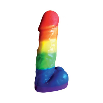 Rainbow Pecker Party Candle 7 inches - 818631031443