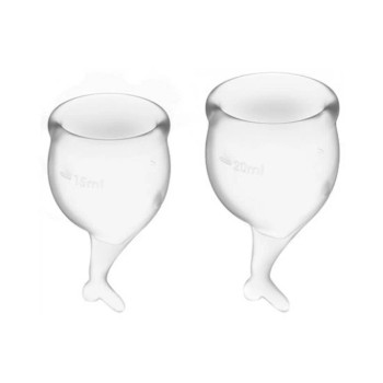 Satisfyer Feel Secure Menstrual Cup - Transparent Satisfyer Feel Secure Menstrual Cup - Transparent