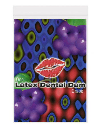 Latex dental dam, grape Latex dental dam, grape
