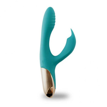 Skyler Silicone Bendable Rabbit Vibrator Green - 5060311472571