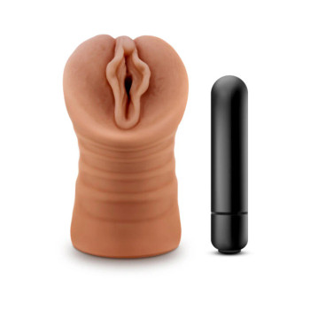 M For Men Sofia Mocha Tan Vagina Stroker M For Men Sofia Mocha Tan Vagina Stroker