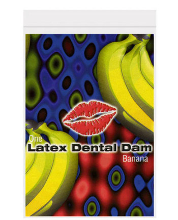 Latex dental dam, banana Latex dental dam, banana
