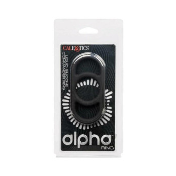 Alpha Liquid Silicone Commander Cock Ring - Black Alpha Liquid Silicone Commander Cock Ring - Black