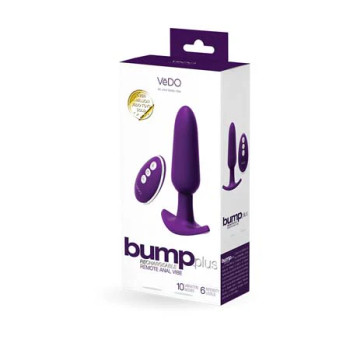 VeDO Bump Plus Rechargeable Remote Control Anal Vibe - Deep Purple VeDO Bump Plus Rechargeable Remote Control Anal Vibe - Deep Purple
