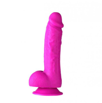 Josi 8 inches Realistic Silicone Dong Purple - 5060311472212