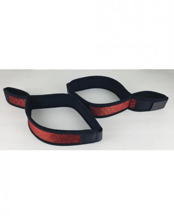 Spartacus Wrist To Thigh Cuffs - Neoprene Red Spartacus Wrist To Thigh Cuffs - Neoprene Red