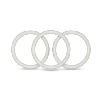 Performance VS3 Pure Premium Silicone Cockrings Large White - 853858007062