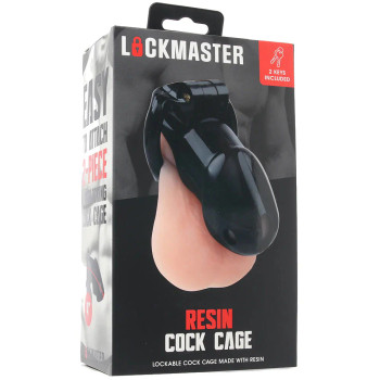 Lockmaster 4 Resin Cock Cage Black