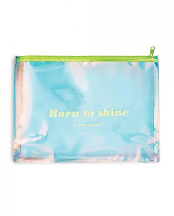'=love To Love Born To Shine Pouch - Acid Yellow '=love To Love Born To Shine Pouch - Acid Yellow