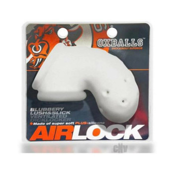 Oxballs Airlock Air-lite Vented Chastity White Ice Oxballs Airlock Air-lite Vented Chastity White Ice