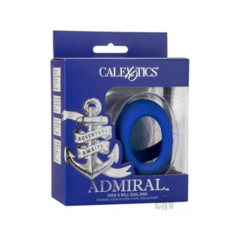 Admiral Cock And Ball Dual Ring Blue Admiral Cock And Ball Dual Ring Blue