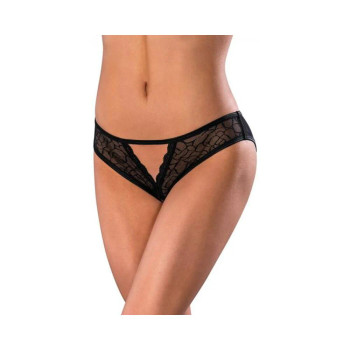 Magic Silk Soft Petals Crotchless Panty Black L/xl Magic Silk Soft Petals Crotchless Panty Black L/xl