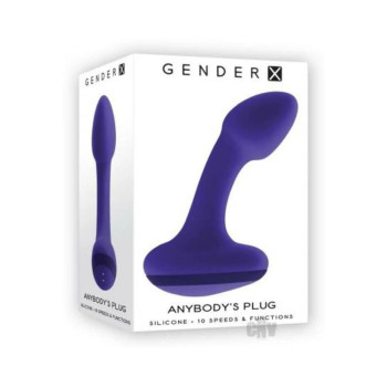Gender X Anybody's Plug Rechargeable Plug Silicone Purple Gender X Anybody's Plug Rechargeable Plug Silicone Purple