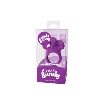 VeDO Frisky Bunny Rechargeable Vibrating Ring - Perfectly Purple VeDO Frisky Bunny Rechargeable Vibrating Ring - Perfectly Purple