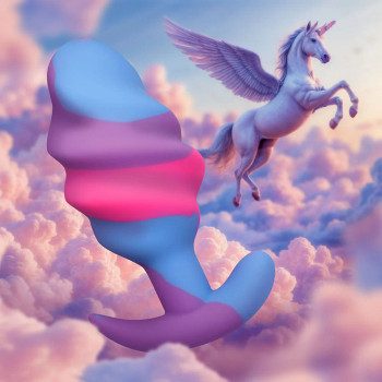 Creature Cock Unicorn Swirl Butt Plug Creature Cock Unicorn Swirl Butt Plug