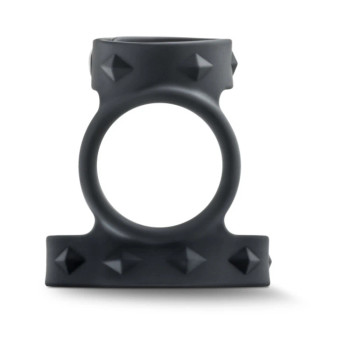 Performance - Vs8 - Silicone Double Cock & Ball Strap - Black Performance - Vs8 - Silicone Double Cock & Ball Strap - Black