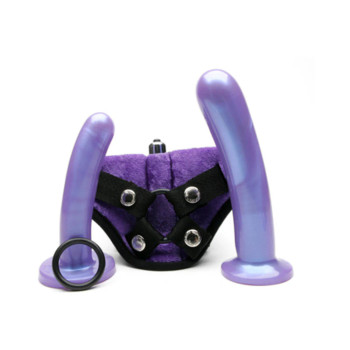 Tantus Bend Over Intermediate Harness Kit - Purple Haze - Barrier Bag Tantus Bend Over Intermediate Harness Kit - Purple Haze - Barrier Bag