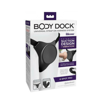Body Dock G-spot Pro Vibrating Silicone Strap-on Harness Body Dock G-spot Pro Vibrating Silicone Strap-on Harness