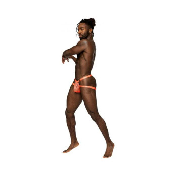 Male Power Rude Awakening Ring Jock Neon Orange L/xl Male Power Rude Awakening Ring Jock Neon Orange L/xl