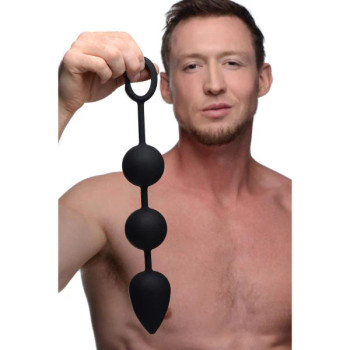Tom Of Finland Weighted Anal Ball Beads Black - 848518030900 Tom Of Finland Weighted Anal Ball Beads Black - 848518030900