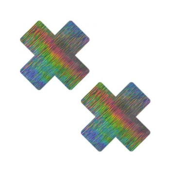 Neva Nude Naughty Nebula Super Holographic X Nipple Pasties Neva Nude Naughty Nebula Super Holographic X Nipple Pasties