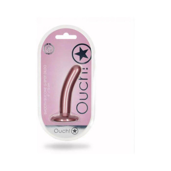 Shots Ouch! Smooth Silicone 5 In. G-spot Dildo Rose Gold Shots Ouch! Smooth Silicone 5 In. G-spot Dildo Rose Gold