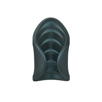 MAN WAN Starter Travel Size Silicone Vibrating Masturbator Pine Grey MAN WAN Starter Travel Size Silicone Vibrating Masturbator Pine Grey