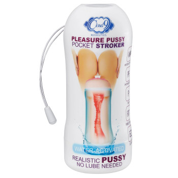 Pleasure Pussy Pocket Stroker Water Activated - Flesh Pleasure Pussy Pocket Stroker Water Activated - Flesh