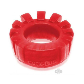 Oxballs Cock-lug Lugged Cockring Silicone Red Oxballs Cock-lug Lugged Cockring Silicone Red