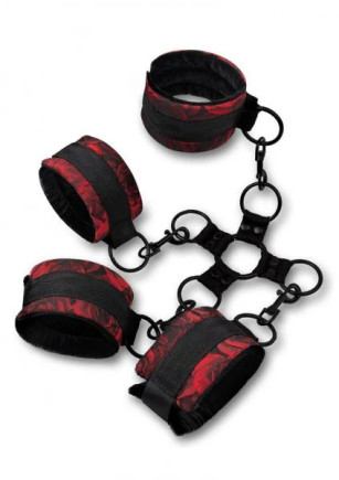 Rosegasm 5pc Hog Tie Set W/ Blindfold Rosegasm 5pc Hog Tie Set W/ Blindfold