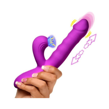 Thrust Wave Thrusting And Sucking Silicone Rabbit Vibrator Thrust Wave Thrusting And Sucking Silicone Rabbit Vibrator