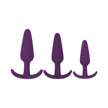 Rump Rockers 3 Piece Anal Plug Training Set Violet - 642610429507 Rump Rockers 3 Piece Anal Plug Training Set Violet - 642610429507