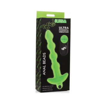 Bang! Glow In The Dark 28x Remote Controlled Anal Beads Bang! Glow In The Dark 28x Remote Controlled Anal Beads