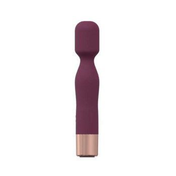 Loveline Glamour 10 Speed Mini-wand Silicone Rechargeable Waterproof Burgundy