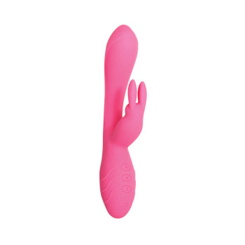Evolved Bunny Kisses Rechargeable Silicone - Pink Evolved Bunny Kisses Rechargeable Silicone - Pink
