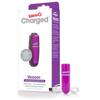 Charged Vooom Rechargeable Bullet Vibe - Purple Charged Vooom Rechargeable Bullet Vibe - Purple