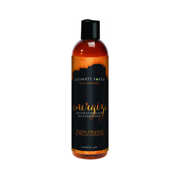 Intimate Earth Energize Massage Oil 4oz - 854397006110