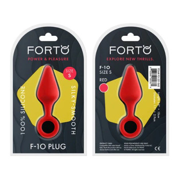 Forto F-10 Silicone Plug w/Pull Ring - Small Red Forto F-10 Silicone Plug w/Pull Ring - Small Red