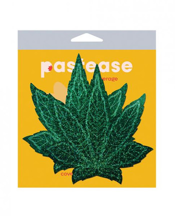 Pastease Pot Leaf Glitter Green Fuller Coverage Pastease Pot Leaf Glitter Green Fuller Coverage
