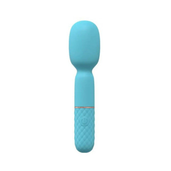 Loveline Bella 10 Speed Vibrating Mini-wand Silicone Rechargeable Waterproof Blue