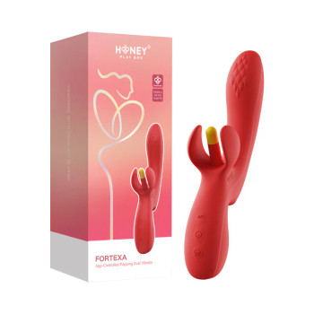 Honey Play Box Fortexa App-Controlled Kinky Finger Flapping Dual Stimulator Red Honey Play Box Fortexa App-Controlled Kinky Finger Flapping Dual Stimulator Red