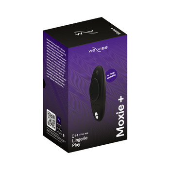 We-Vibe Moxie+ Wearable Clitoral Vibrator Satin Black